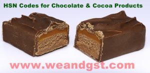 GST Rates & HSN Codes for Chocolate & Cocoa Products